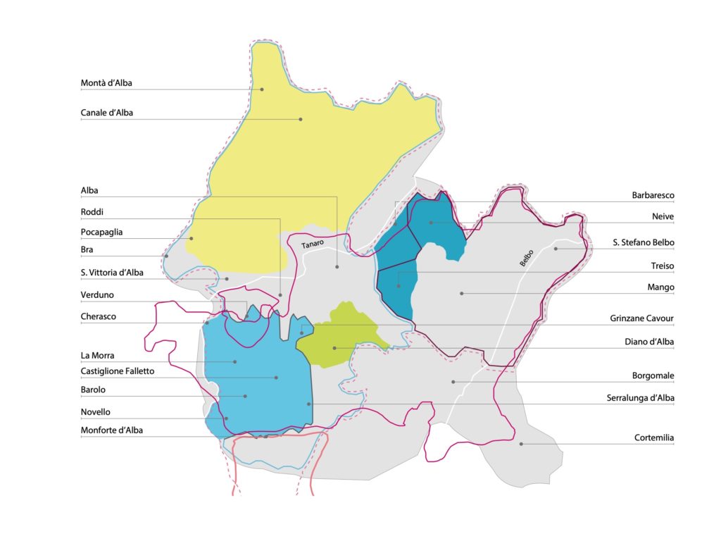 AIS Associazione Italiana Sommelier Piemonte le zone vitivinicole